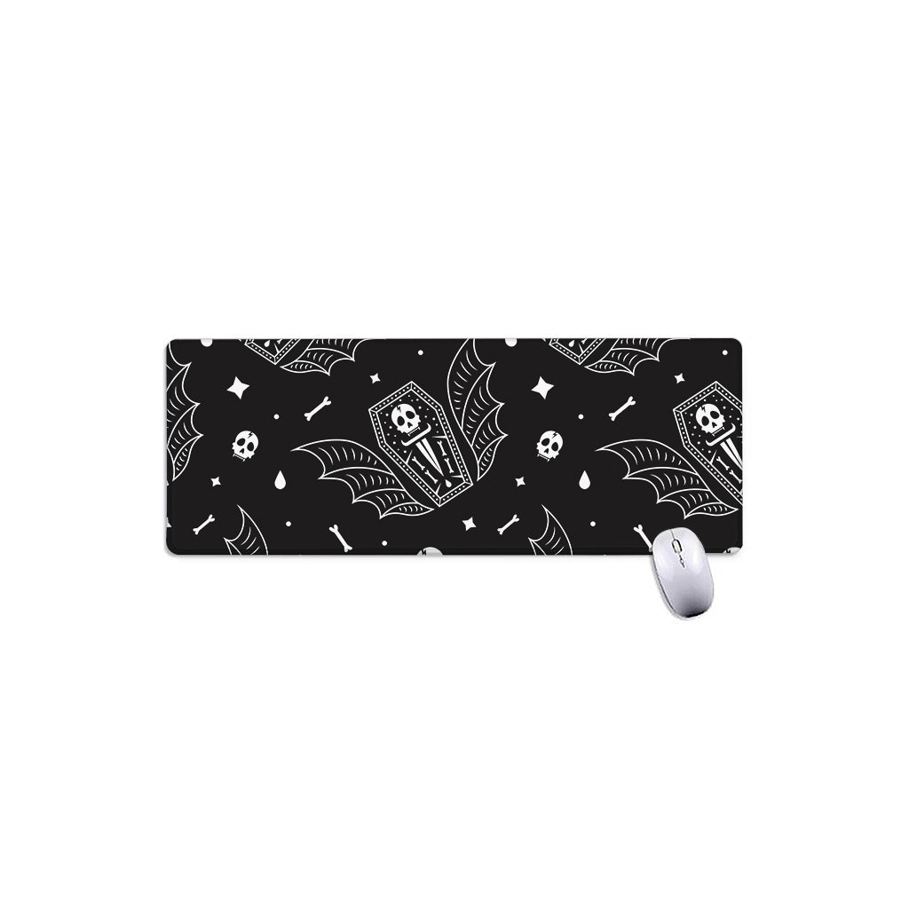 Vampire Coffin Pattern Print Extended Mouse Pad