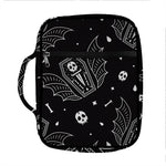 Vampire Coffin Pattern Print Front Pocket Bible Bag