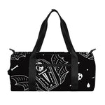 Vampire Coffin Pattern Print Gym Bag