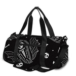 Vampire Coffin Pattern Print Gym Bag