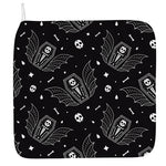 Vampire Coffin Pattern Print Hand Towel