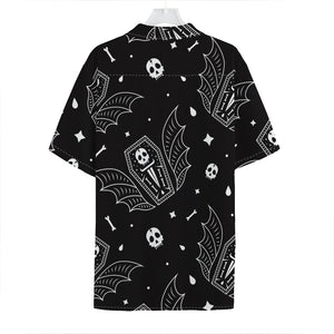 Vampire Coffin Pattern Print Hawaiian Shirt