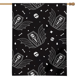 Vampire Coffin Pattern Print House Flag