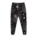 Vampire Coffin Pattern Print Jogger Pants
