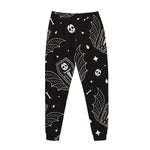 Vampire Coffin Pattern Print Jogger Pants