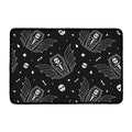 Vampire Coffin Pattern Print Kitchen Mat