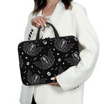 Vampire Coffin Pattern Print Laptop Sleeve With Handle