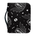 Vampire Coffin Pattern Print Leather Bible Cover