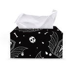 Vampire Coffin Pattern Print Leather Tissue Box Cover