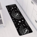 Vampire Coffin Pattern Print Long Kitchen Mat