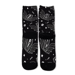 Vampire Coffin Pattern Print Long Socks