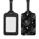 Vampire Coffin Pattern Print Luggage Tag