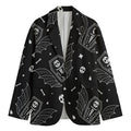 Vampire Coffin Pattern Print Men's Blazer