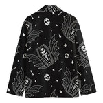 Vampire Coffin Pattern Print Men's Blazer