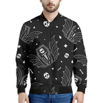 Vampire Coffin Pattern Print Men's Bomber Jacket