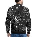 Vampire Coffin Pattern Print Men's Bomber Jacket