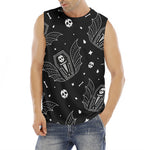 Vampire Coffin Pattern Print Men's Fitness Tank Top