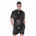 Vampire Coffin Pattern Print Men's Romper