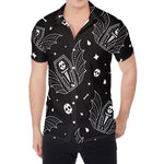 Vampire Coffin Pattern Print Men's Shirt