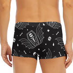 Vampire Coffin Pattern Print Men's Short Boxer Briefs