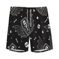 Vampire Coffin Pattern Print Men's Athletic Shorts