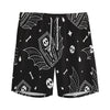 Vampire Coffin Pattern Print Men's Sports Shorts