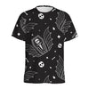 Vampire Coffin Pattern Print Men's Sports T-Shirt