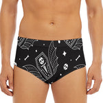 Vampire Coffin Pattern Print Men's Triangle Swim Briefs