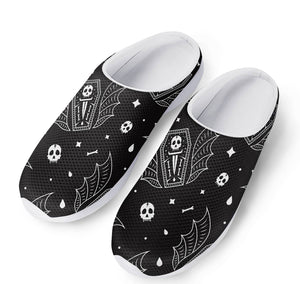 Vampire Coffin Pattern Print Mesh Casual Shoes