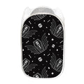 Vampire Coffin Pattern Print Mesh Laundry Hamper