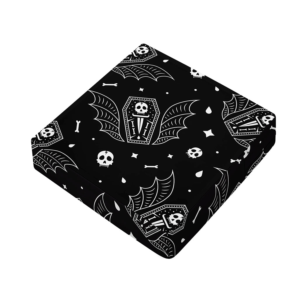 Vampire Coffin Pattern Print Outdoor Seat Cushion Cover