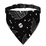 Vampire Coffin Pattern Print Over The Collar Dog Bandana