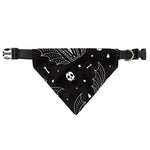 Vampire Coffin Pattern Print Over The Collar Dog Bandana