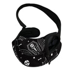 Vampire Coffin Pattern Print Pet Sling Carrier
