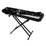 Vampire Coffin Pattern Print Piano Keyboard Cover