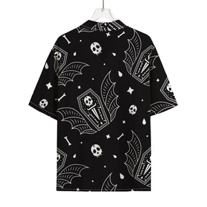 Vampire Coffin Pattern Print Rayon Hawaiian Shirt