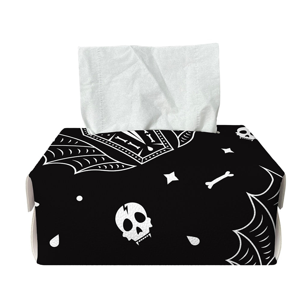 Vampire Coffin Pattern Print Rectangle Tissue Box Cover