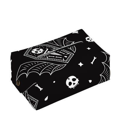 Vampire Coffin Pattern Print Rectangle Tissue Box Cover