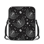 Vampire Coffin Pattern Print Rectangular Crossbody Bag