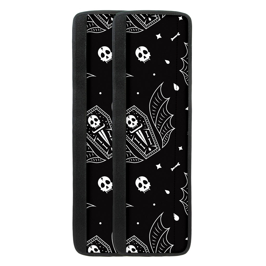 Vampire Coffin Pattern Print Refrigerator Handle Covers