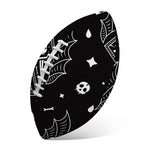 Vampire Coffin Pattern Print Rugby Ball