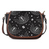 Vampire Coffin Pattern Print Saddle Bag