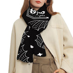 Vampire Coffin Pattern Print Scarf