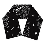Vampire Coffin Pattern Print Scarf