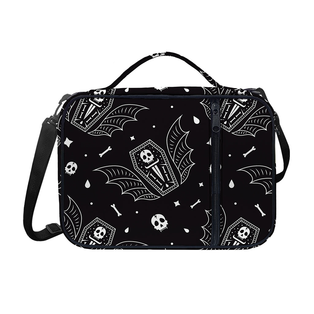 Vampire Coffin Pattern Print Shoulder Strap Bible Bag