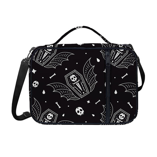 Vampire Coffin Pattern Print Shoulder Strap Bible Bag