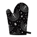 Vampire Coffin Pattern Print Single Oven Mitt