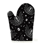 Vampire Coffin Pattern Print Single Oven Mitt
