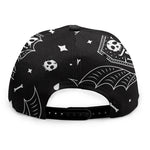 Vampire Coffin Pattern Print Snapback Cap