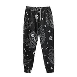 Vampire Coffin Pattern Print Sweatpants